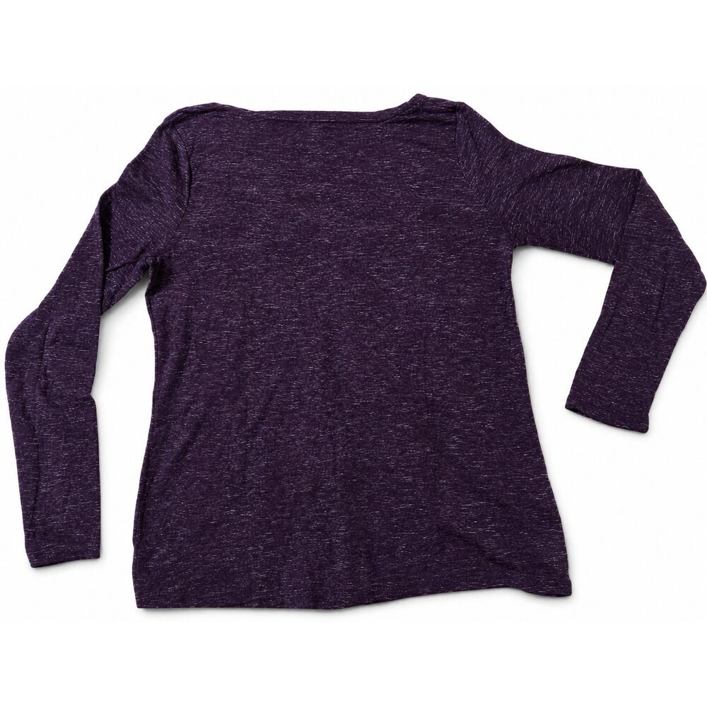 NWT A New Day Women's XXL Purple Heather V-Neck Long Sleeve Tee - Picture 4 of 8